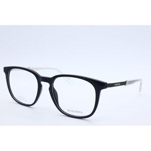 Diesel DL 5349 002 Rectangle Matte Black Eyeglasses Clear Lenses 51mm